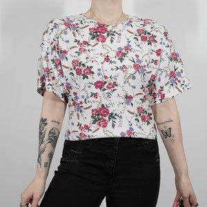 Vintage 90s Floral Print Tee